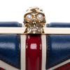 Alexander Mcqueen Britannia Skull Box Clutch  in Red (classic) - Lyst