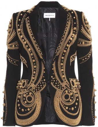 Emilio Pucci Metallic Bead Embroidered Blazer - Lyst