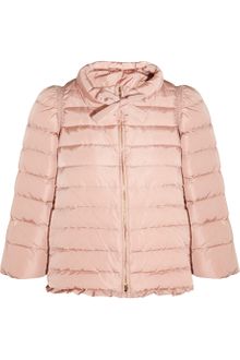 Miu Miu Bowneck Quilted Shell Coat - Lyst