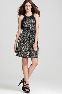 Rebecca Taylor Sleeveless Dress Sequin Print - Lyst