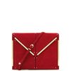 Reiss Metal Bar Trim Clutch in Red - Lyst