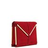 Reiss Metal Bar Trim Clutch in Red - Lyst