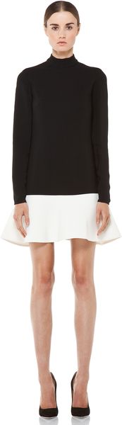 Stella McCartney Mix Caddy Dress in Black - Lyst