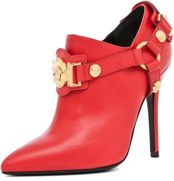 Versace Harness Bootie in Red - Lyst
