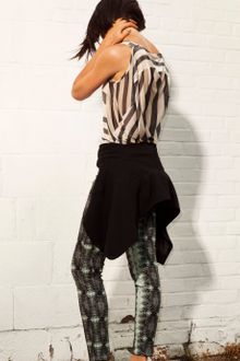 10 Crosby by Derek Lam Ss Lizard Print Slim Fit Pants - Lyst