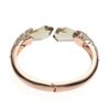 Alexis Bittar Elements Bel Air Rose Gold Large Druzy Two Stone Hinge Bracelet in Pink (rose gold) - Lyst