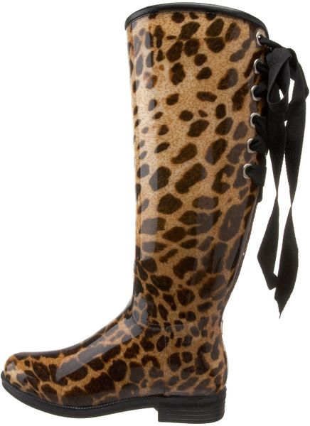 snow leopard rain boots