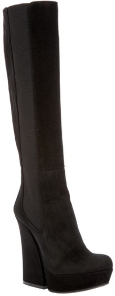 Gianmarco Lorenzi Chunky Heeled Boot - Lyst
