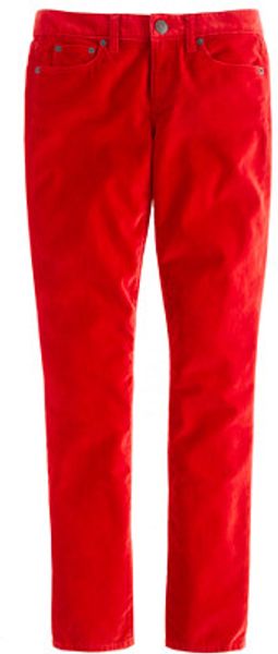 J.Crew Toothpick Ankle Jean in Velvet - Lyst