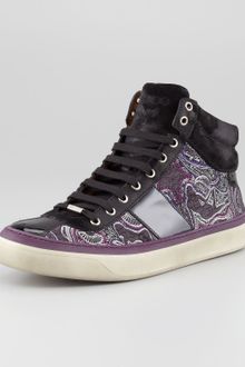 Jimmy Choo Belgravi Hightop Paisley Print Sneaker - Lyst