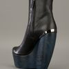 Lanvin Wedge Ankle Boot in Blue (black) - Lyst