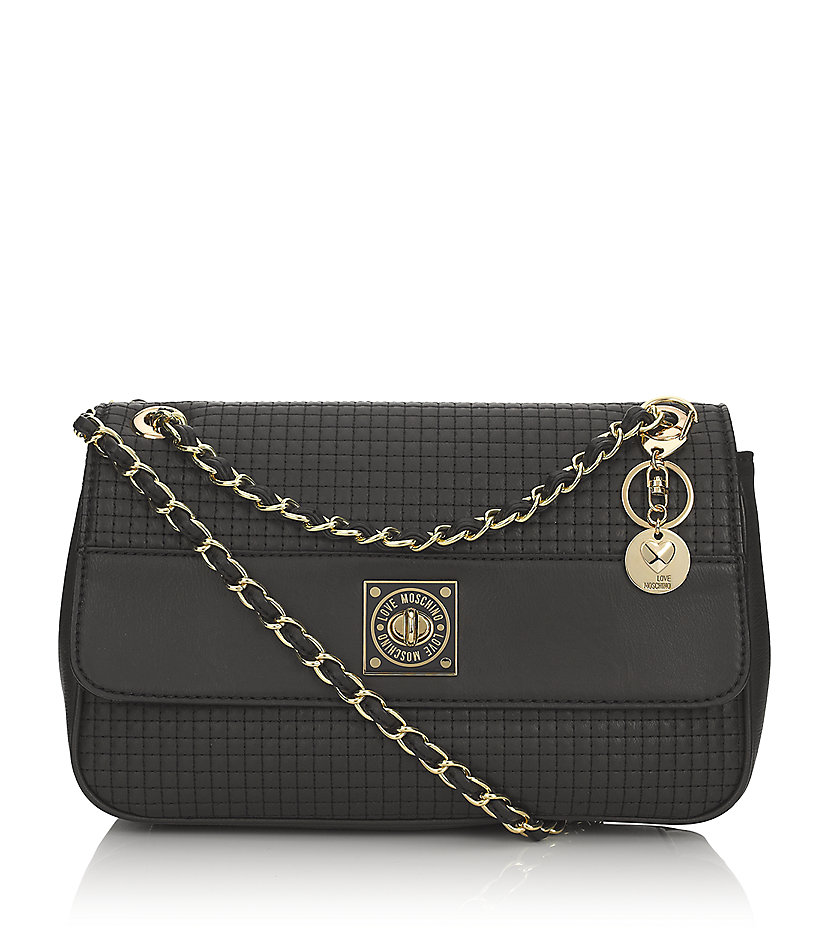 Love Moschino Super Quilted Shoulder Bag in Black | Lyst