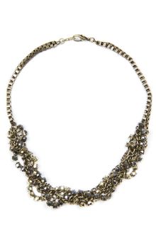 Mango Touch Crystals Chains Chocker - Lyst