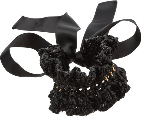 Marni Crocheted Coal Bracelet in Black (coal) - Lyst