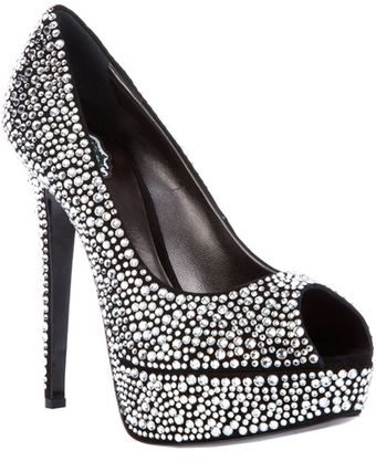 Philipp Plein Studded Peep Toe Pump - Lyst