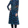 Proenza Schouler Ss Blue Bug Print Long Sleeve Pieced Dress in Blue (blue bug print) - Lyst