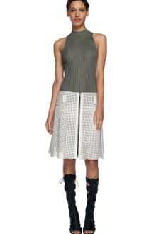 Proenza Schouler Ss Chalk Double Inverted Pleat Skirt - Lyst