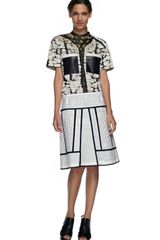 Proenza Schouler Ss White Aline Crochet Skirt