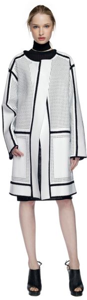 Proenza Schouler Ss White Crochet Coat in White - Lyst