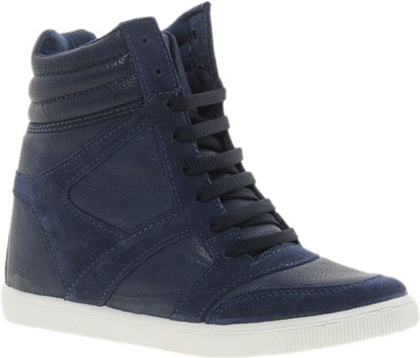 river island wedge trainers