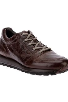 Santoni Laceup Trainer - Lyst