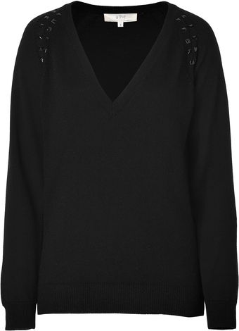 Vanessa Bruno Athé  Angora Blend Studded Pullover - Lyst
