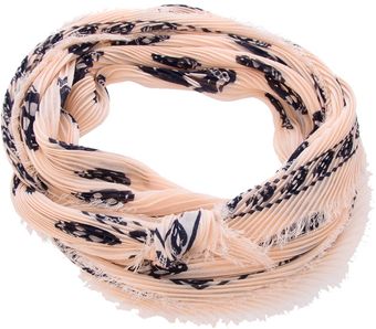 Alexander McQueen Pleated Skull Scarf - Lyst