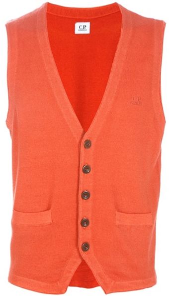 C P Company Wool Gilet - Lyst