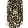 Emilio Pucci Silkblend Georgette and Lamé Brocade Dress in Gold (black) - Lyst