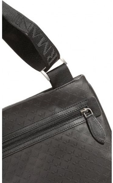 armani flat messenger bag