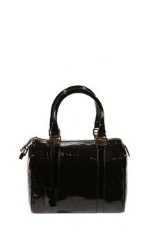 Fendi Ecopatent Leather Forever Zucchino Bowling Bag - Lyst