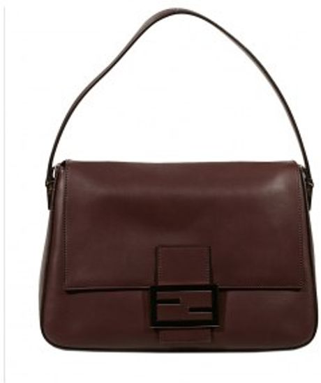 Fendi Leather Forever Big Mammy Bag in Brown (black) - Lyst