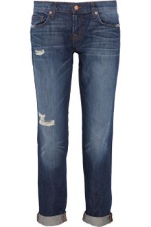 J Brand Aiden Distressed Boyfriendfit Jeans - Lyst