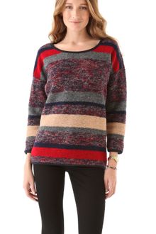 Madewell Sade Marled Striped Pullover - Lyst