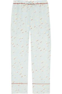 Marni Enigma Silk Crepe De Chine Pajama Pants - Lyst