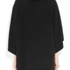 Michael Kors Detachableturtleneck Cashmere and Merino Woolblend Poncho in Black - Lyst