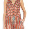 Missoni Striped Crochetknit Playsuit in Orange - Lyst