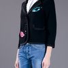 Moschino Cheap & Chic Lips Detail Blazer in Black - Lyst