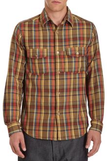 Nigel Cabourn Reversible Plaid Flannel Shirt - Lyst