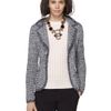 Oscar De La Renta Hand Knit Cropped Blazer in Gray - Lyst