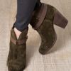 Rag & Bone Harrow Suede Boots in Green - Lyst