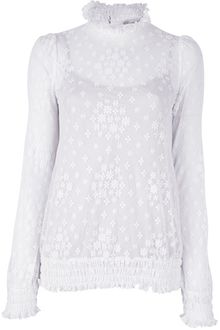 RED Valentino Sheer Blouse - Lyst