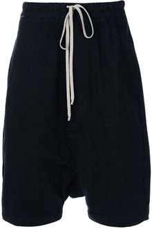 Rick Owens Drop Crotch Shorts - Lyst