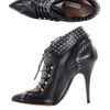 Tabitha Simmons Wicked Studded Laceup Boots in Black - Lyst