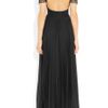 Temperley London Catherine Lace and Pleated Chiffon Gown in Black - Lyst