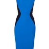 Victoria Beckham Hourglass Detail Dress in Blue (black) - Lyst
