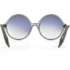 Victoria Beckham Round Nite Acetate Sunglasses in Gray - Lyst