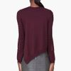 Alexander Wang Burgundy Wool Fishnet Trim Sweater in Red (burgundy) - Lyst