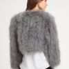 Bcbgmaxazria Margaret Faux Fur Jacket in White - Lyst