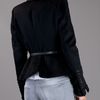 Burberry Prorsum Belted Blazer in Black - Lyst